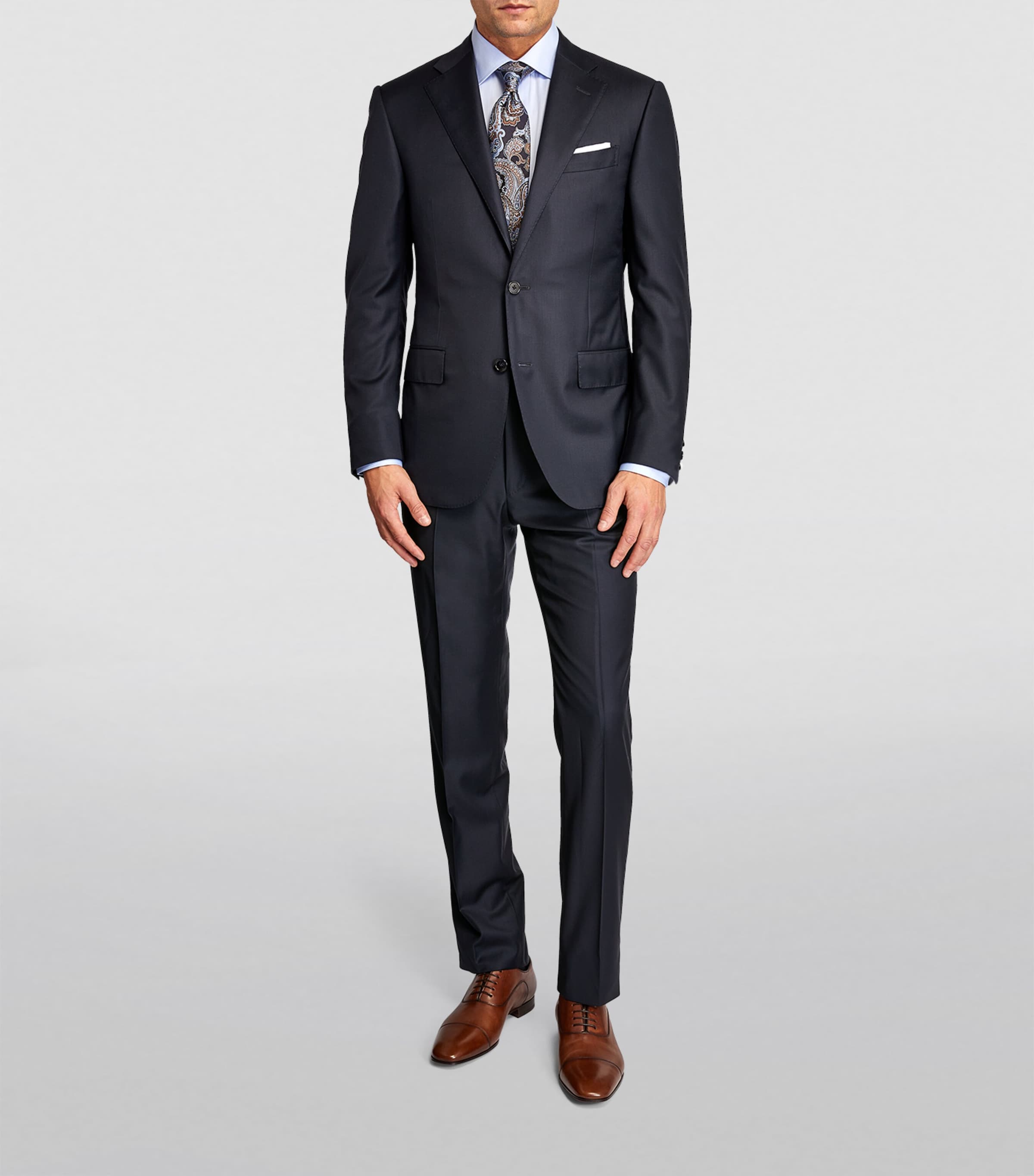 Virgin Wool 2-Piece Suit NAVY Image 2