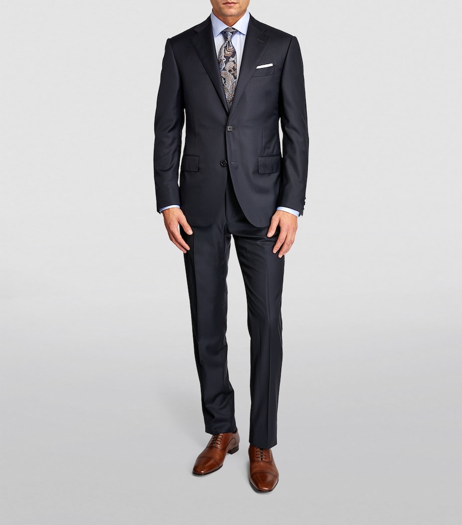 Virgin Wool 2-Piece Suit NAVY Image 2