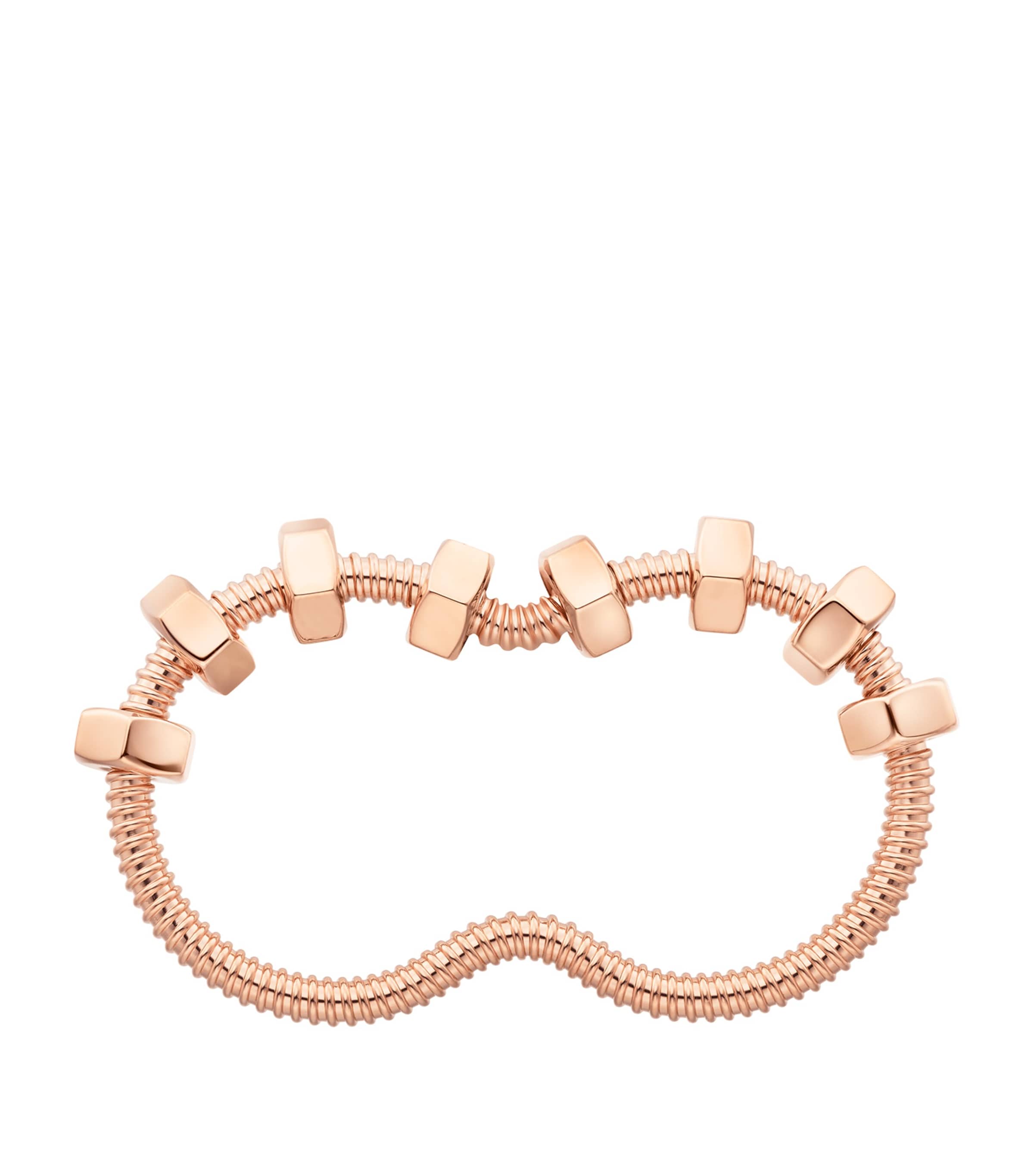 Rose Gold Écrou de Cartier Double Ring WHITE Image 4