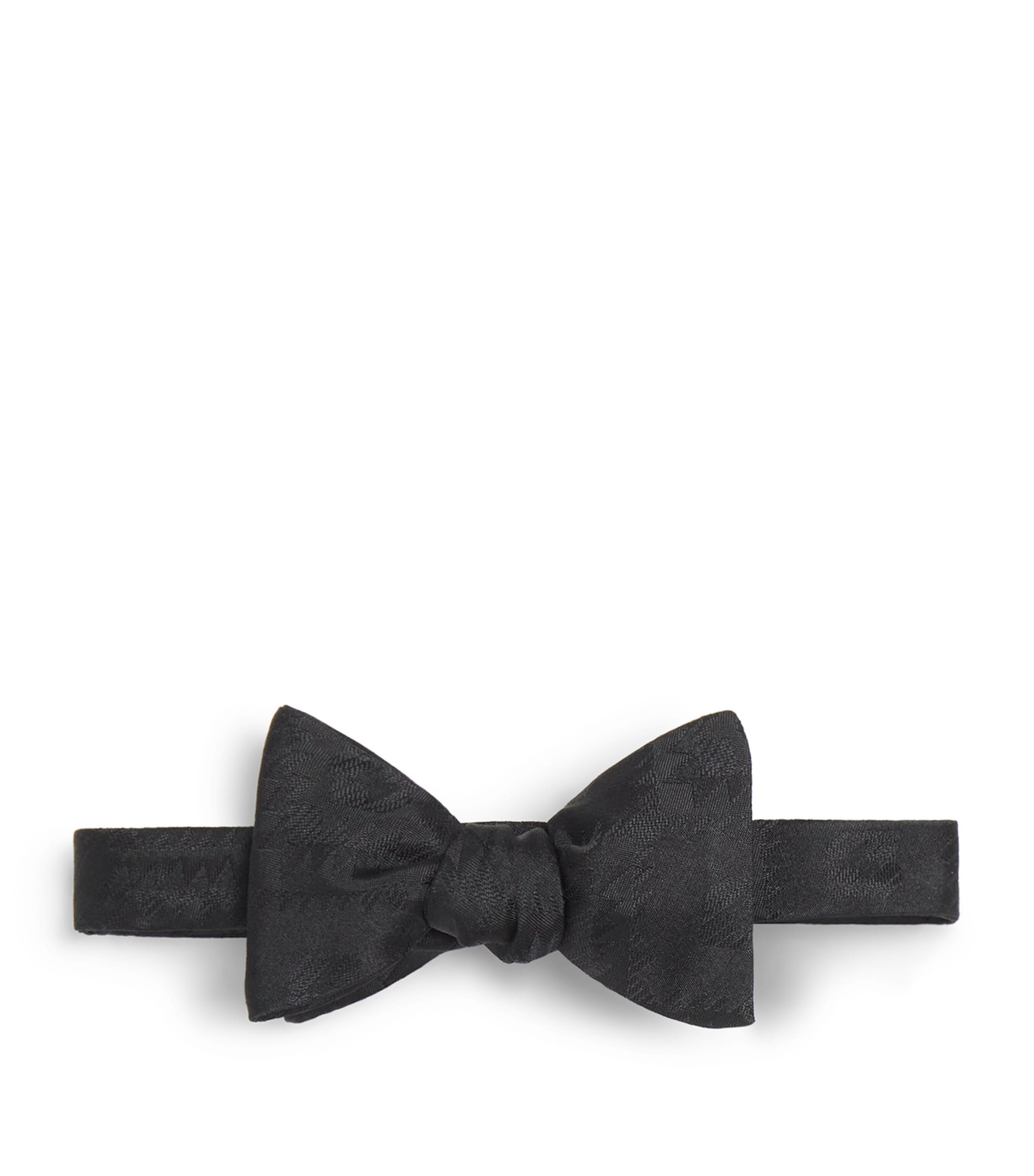 Polo Ralph Lauren Silk Jacquard Bow Tie In Black