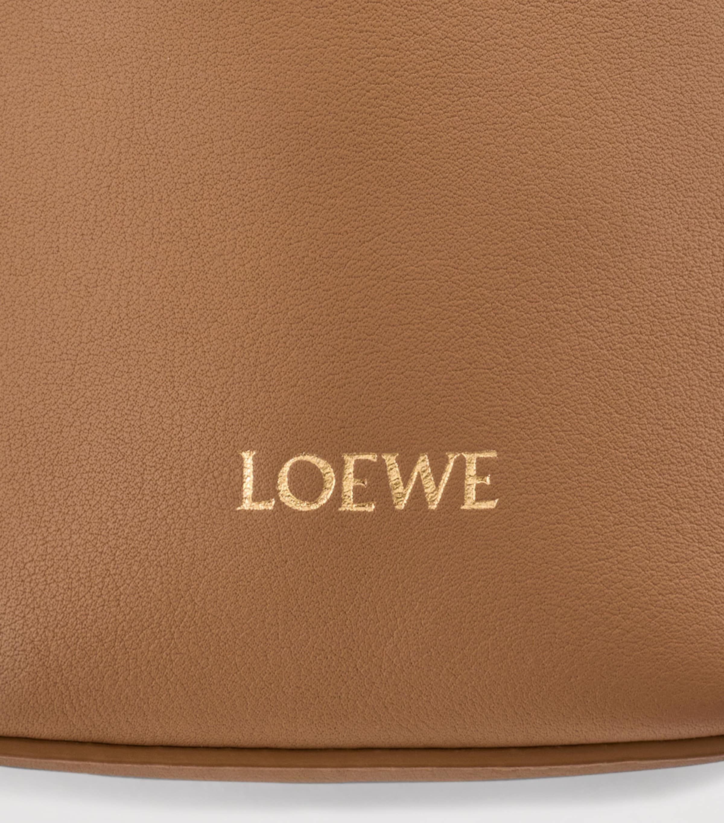 LOEWE Leather Scarf Backpack Mocha Image 9