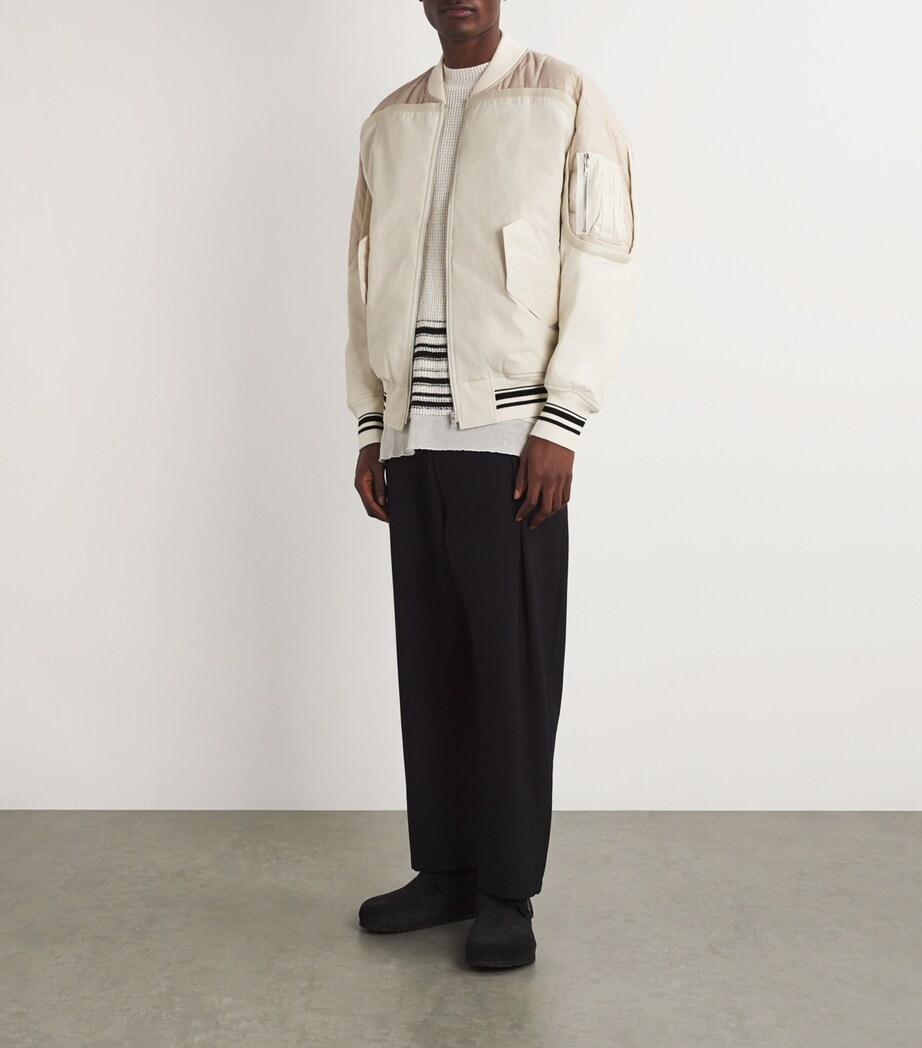 Layered Bomber Jacket 004/IVORY Image 2