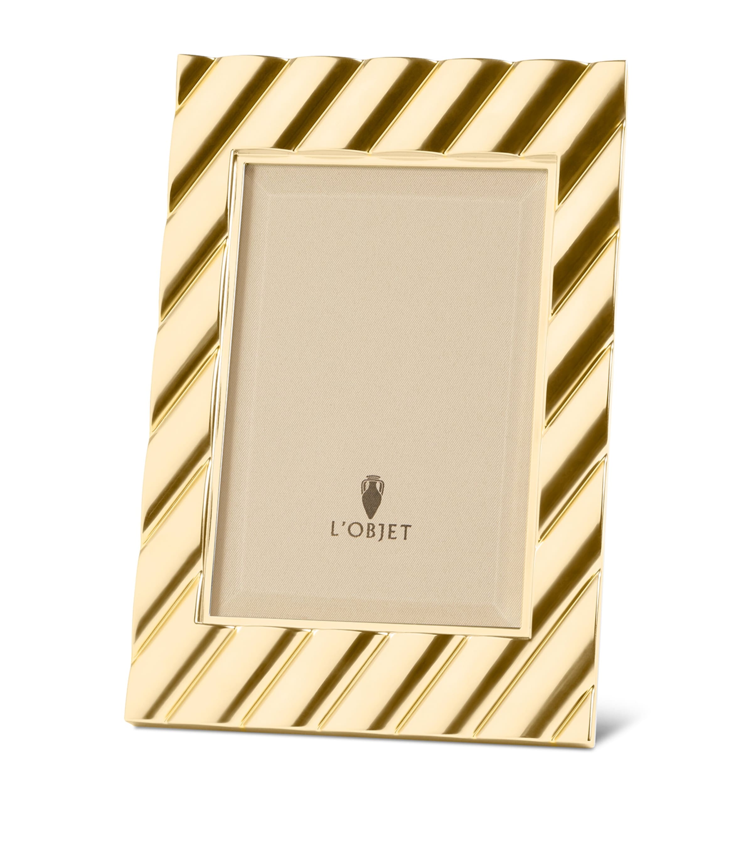 L'Objet Maxime Photo Frame (4” x 6”) Gold Image 1