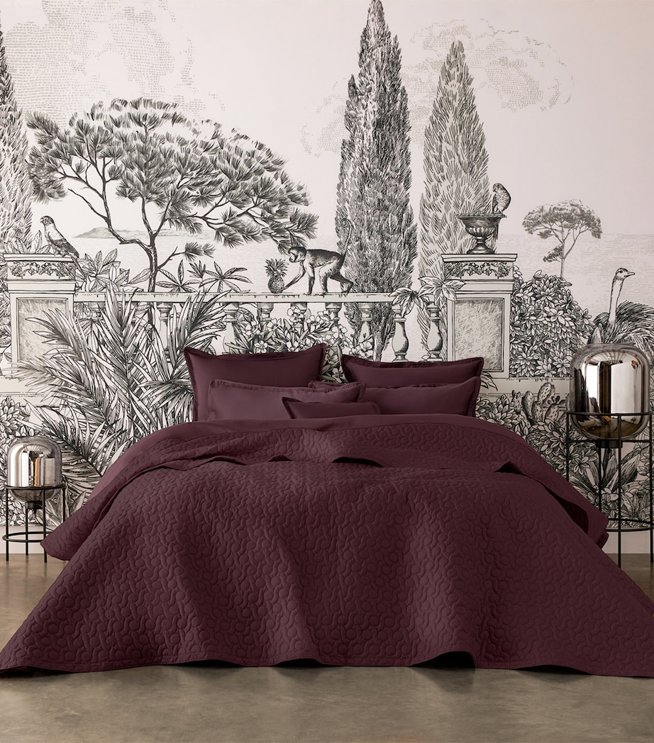 Poesie Super King Bedspread (280cm x 260cm) PURPLE Image 3