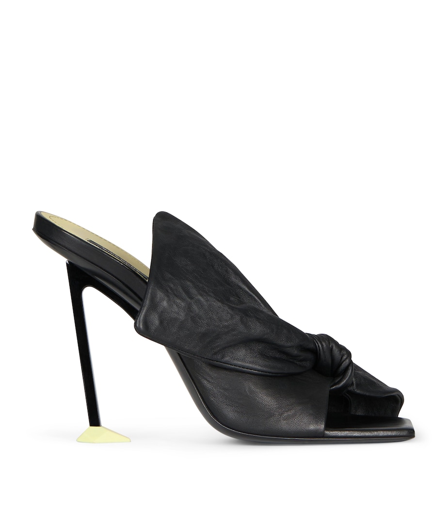 Givenchy Leather Boudoir Bow Sandals 95 Black Image 1