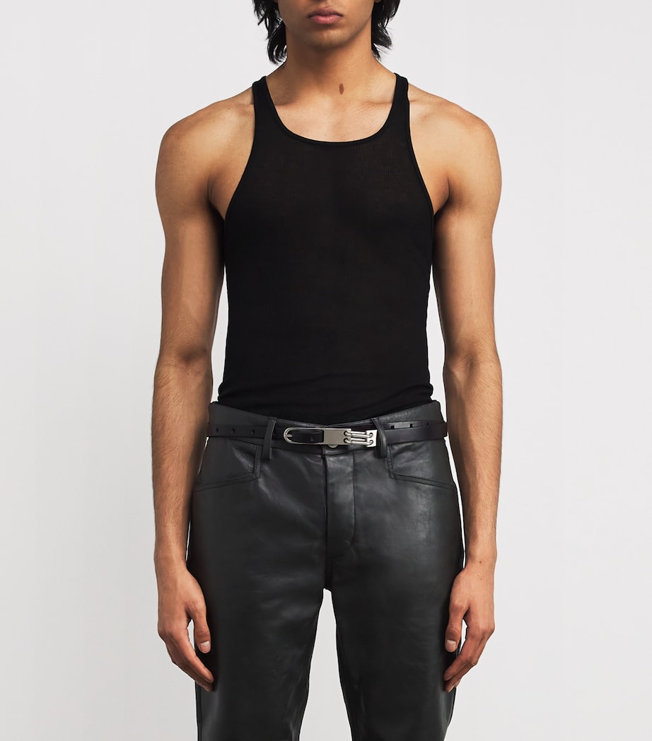 Rick Owens Leather Tongue Belt Image 3