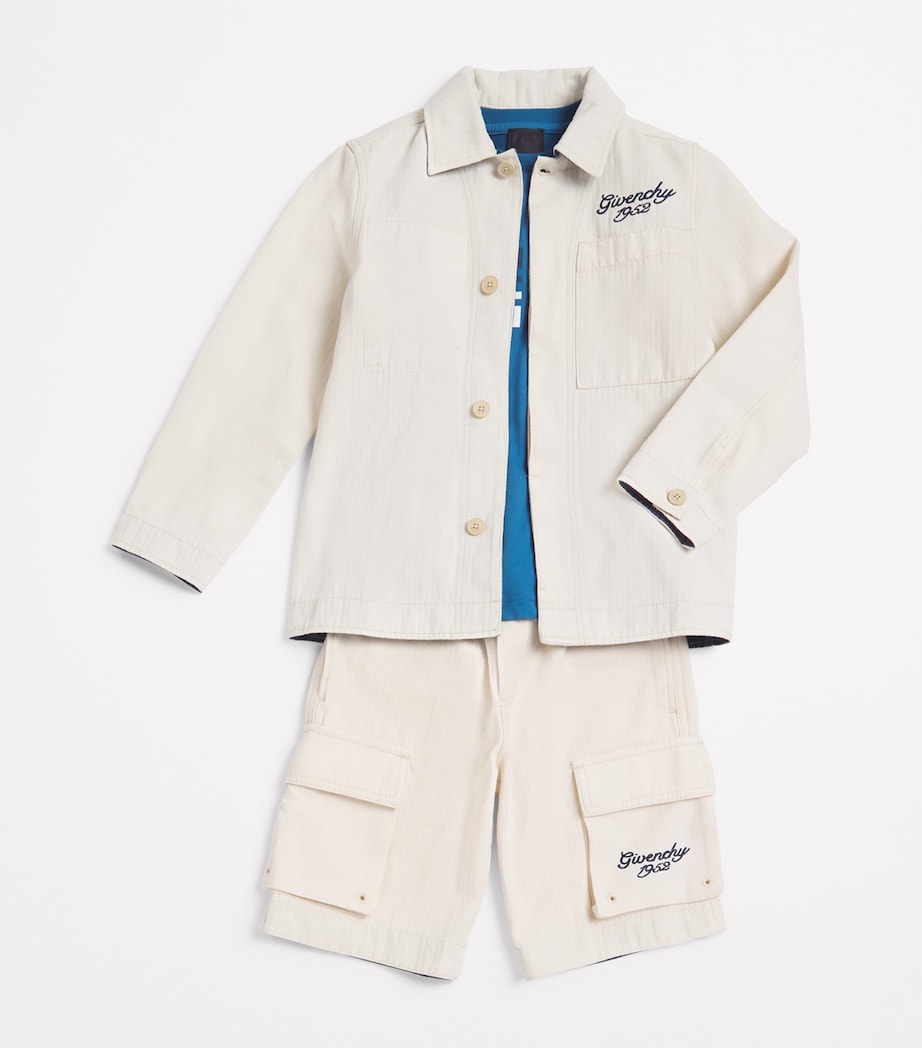 Cotton Embroidered Logo Shirt (4-12+ Years) 21K NEW BEIGE Image 3