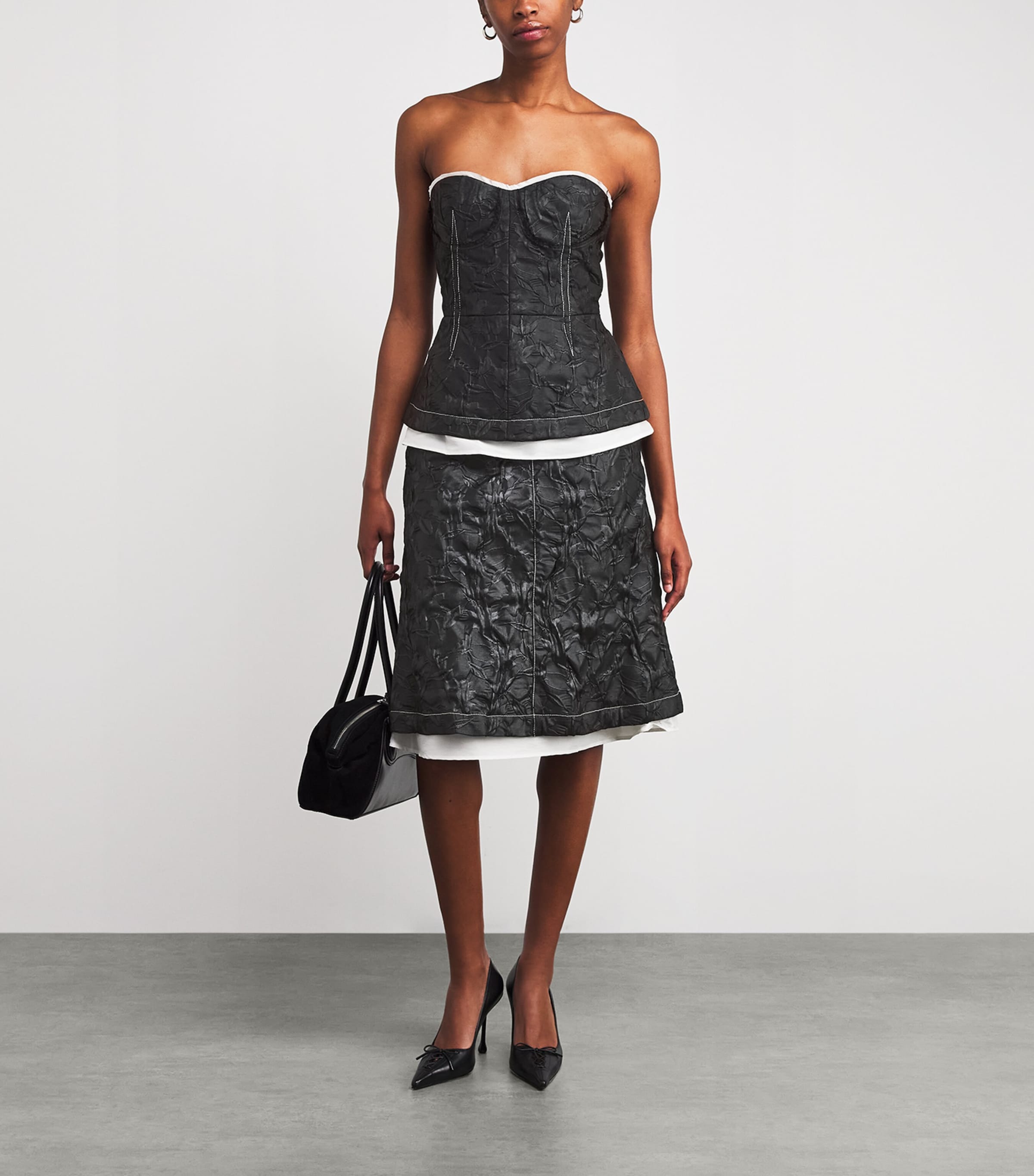 Vionna Midi Skirt BLACK Image 2