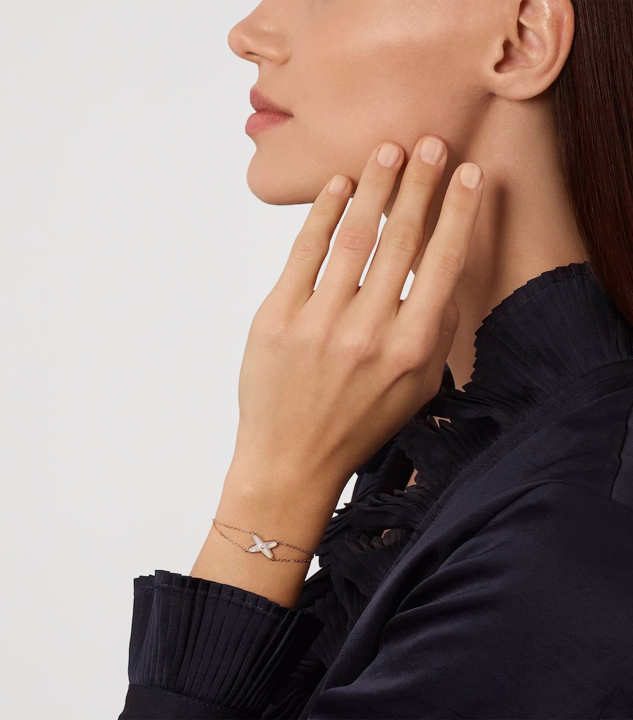 Chaumet Rose Gold, Diamond and Mother-of-Pearl Jeux de Liens Bracelet Pink Gold Image 2