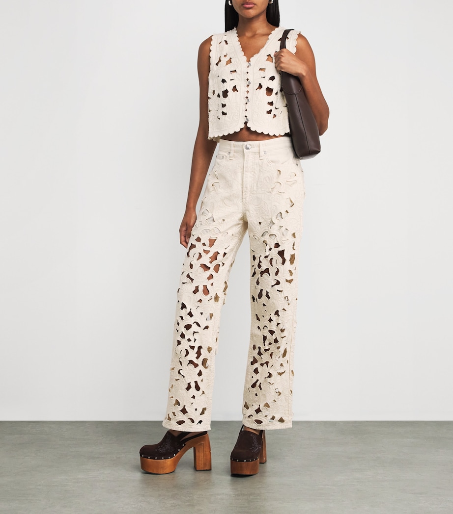 Cut-Out Coralie Vest ECRU Image 2