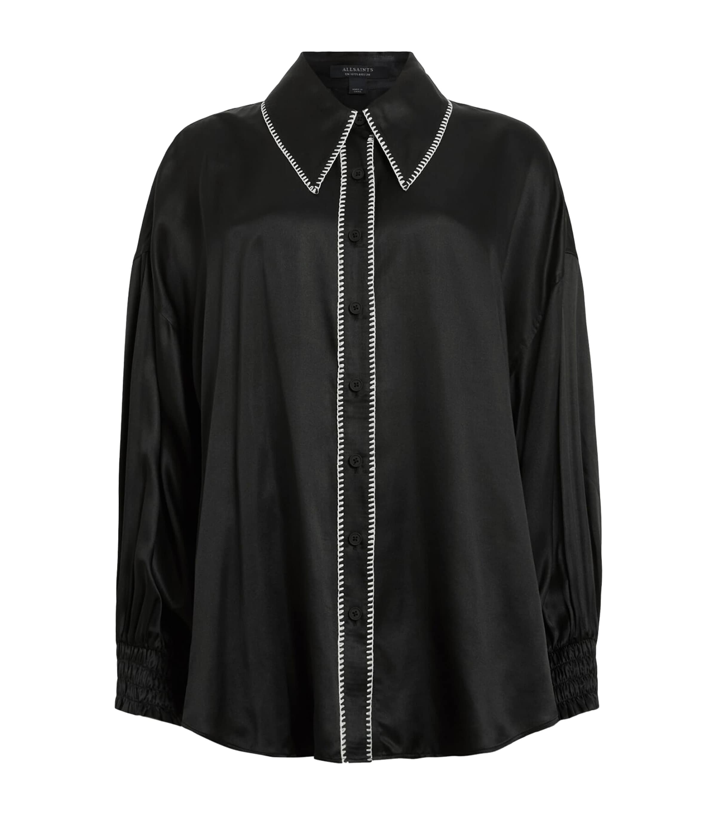 Shop Allsaints Charli Shirt In Black