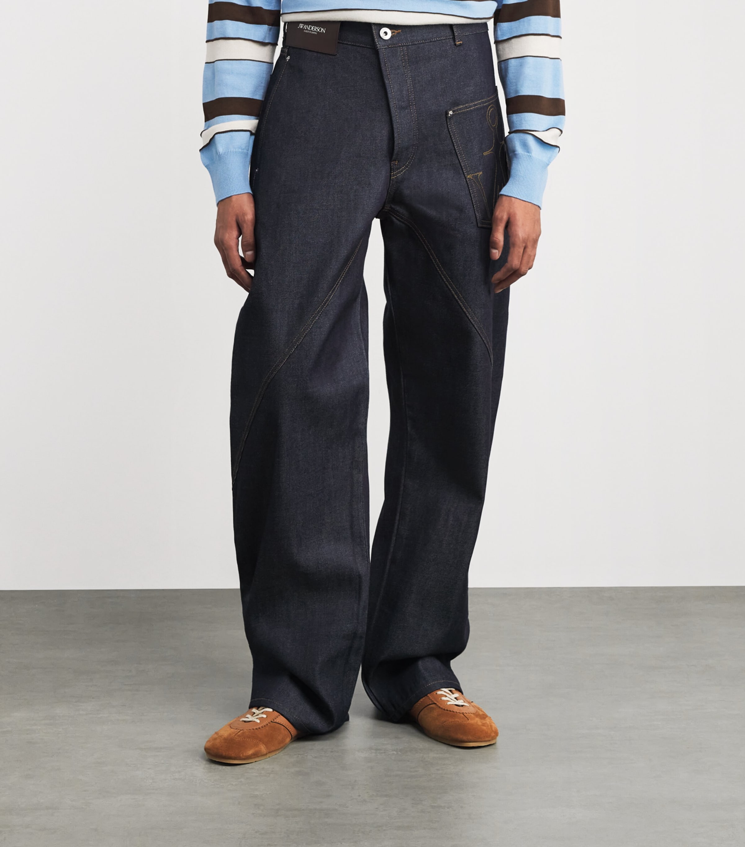 Twisted Wide-Leg Jeans INDIGO 870 Image 3