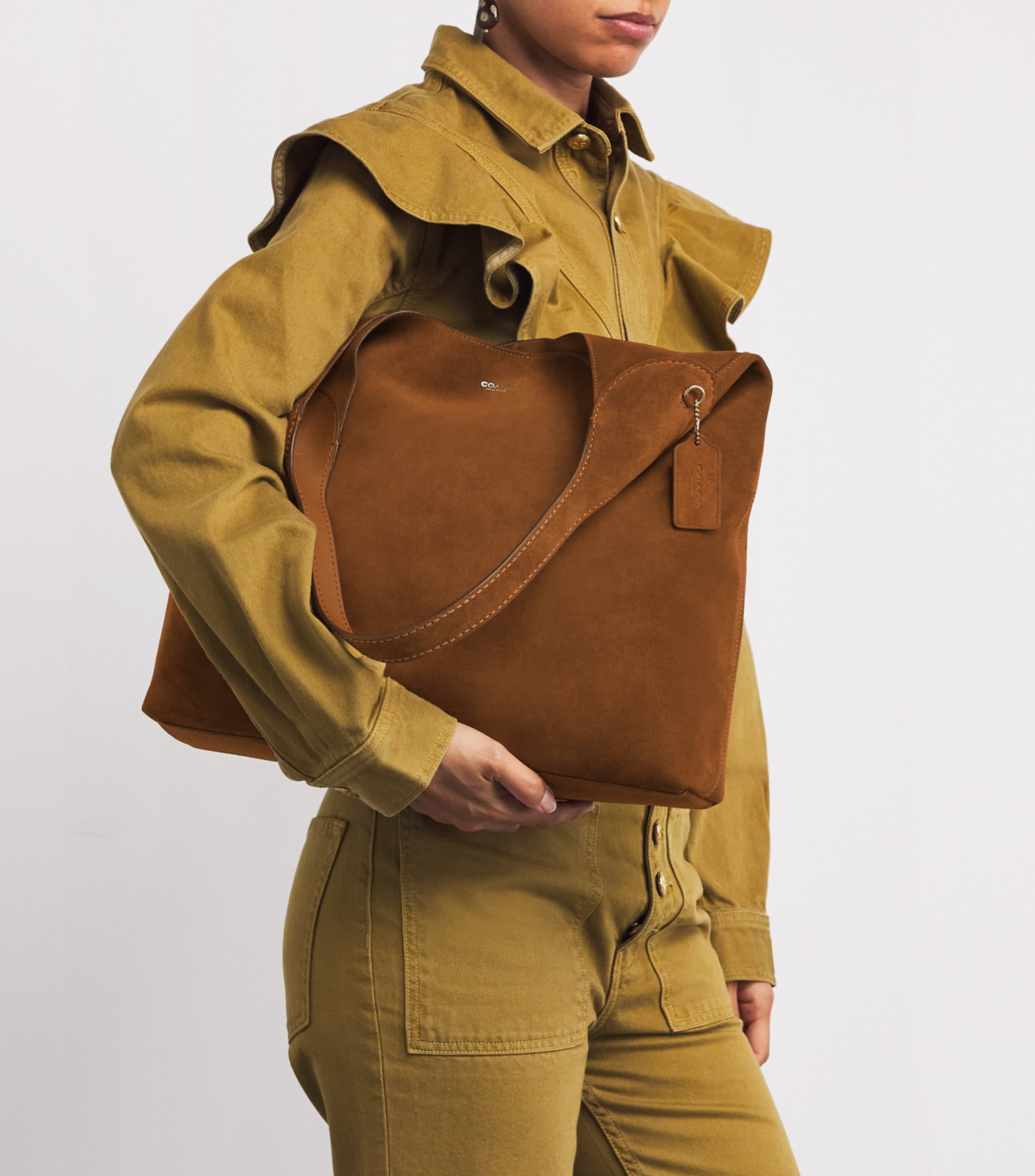 Coach Suede Brooklyn 39 Shoulder Bag | Harrods US