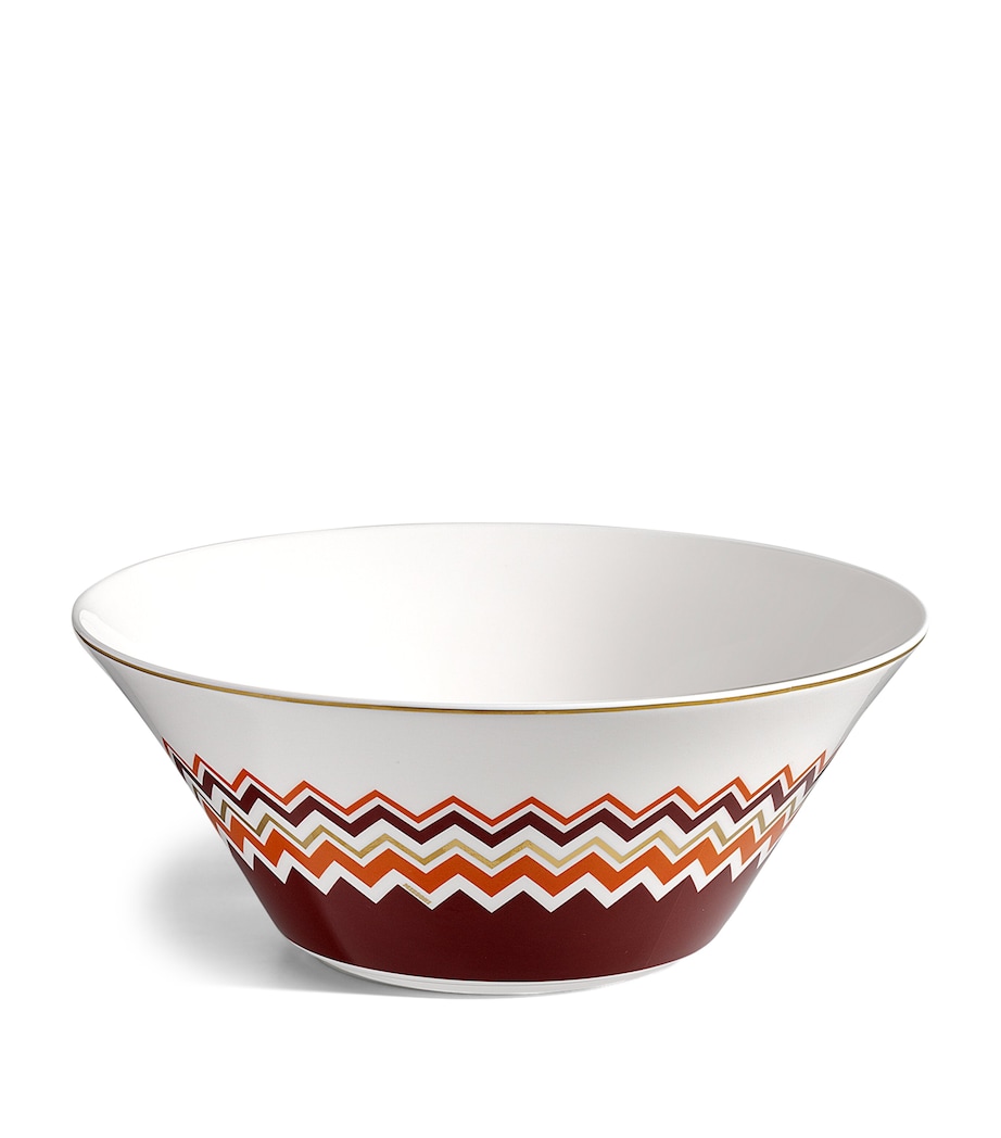 Missoni Home Porcelain Zigzag Salad Bowl (26.5cm) Image 1