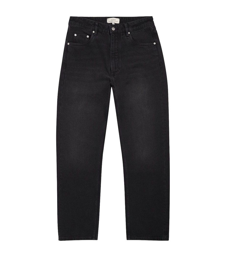 Straight Jeans WASHED BLACK Image 1
