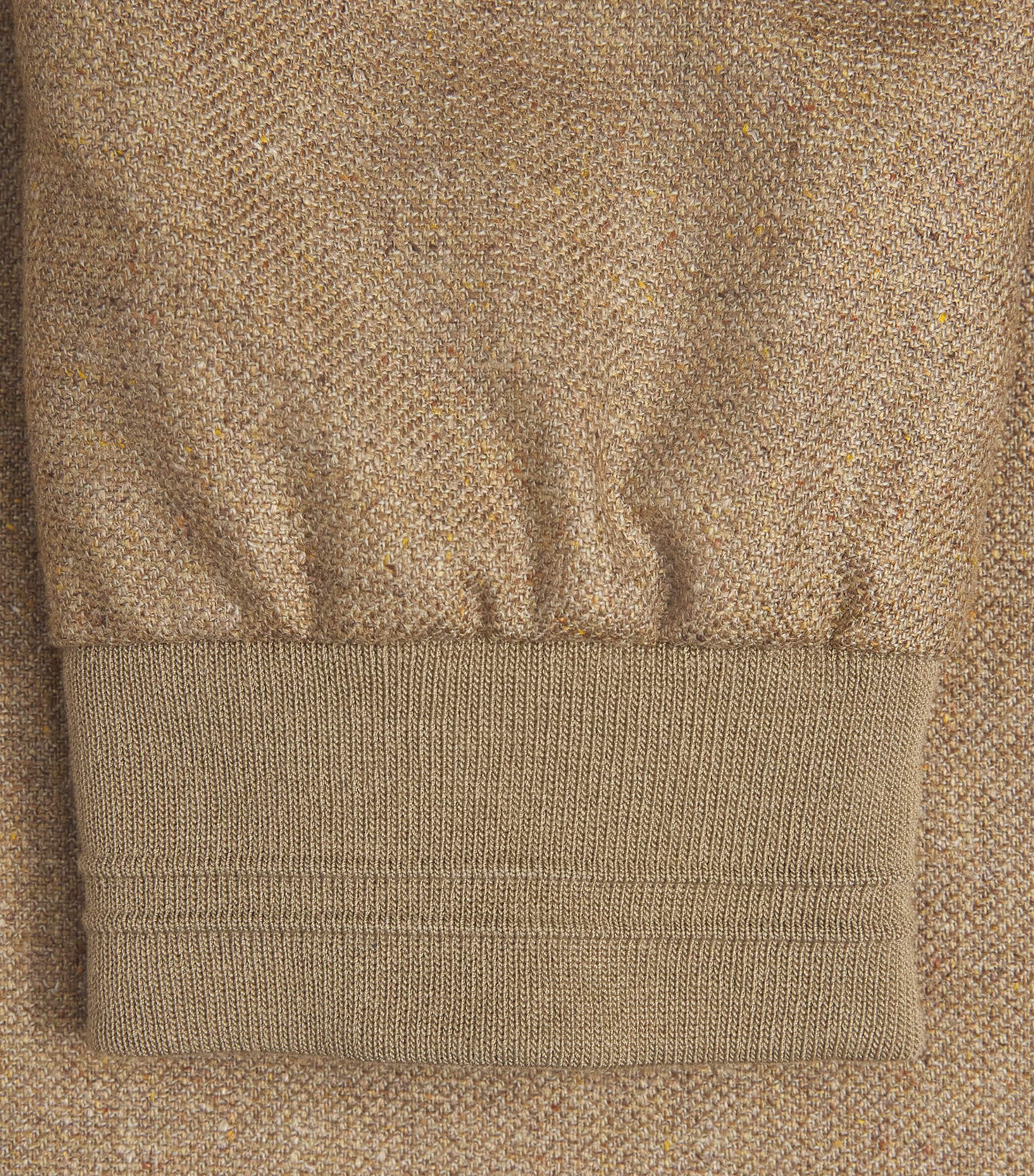 Silk-Virgin Wool Bomber Jacket 035 NATURAL / BEIGE Image 5