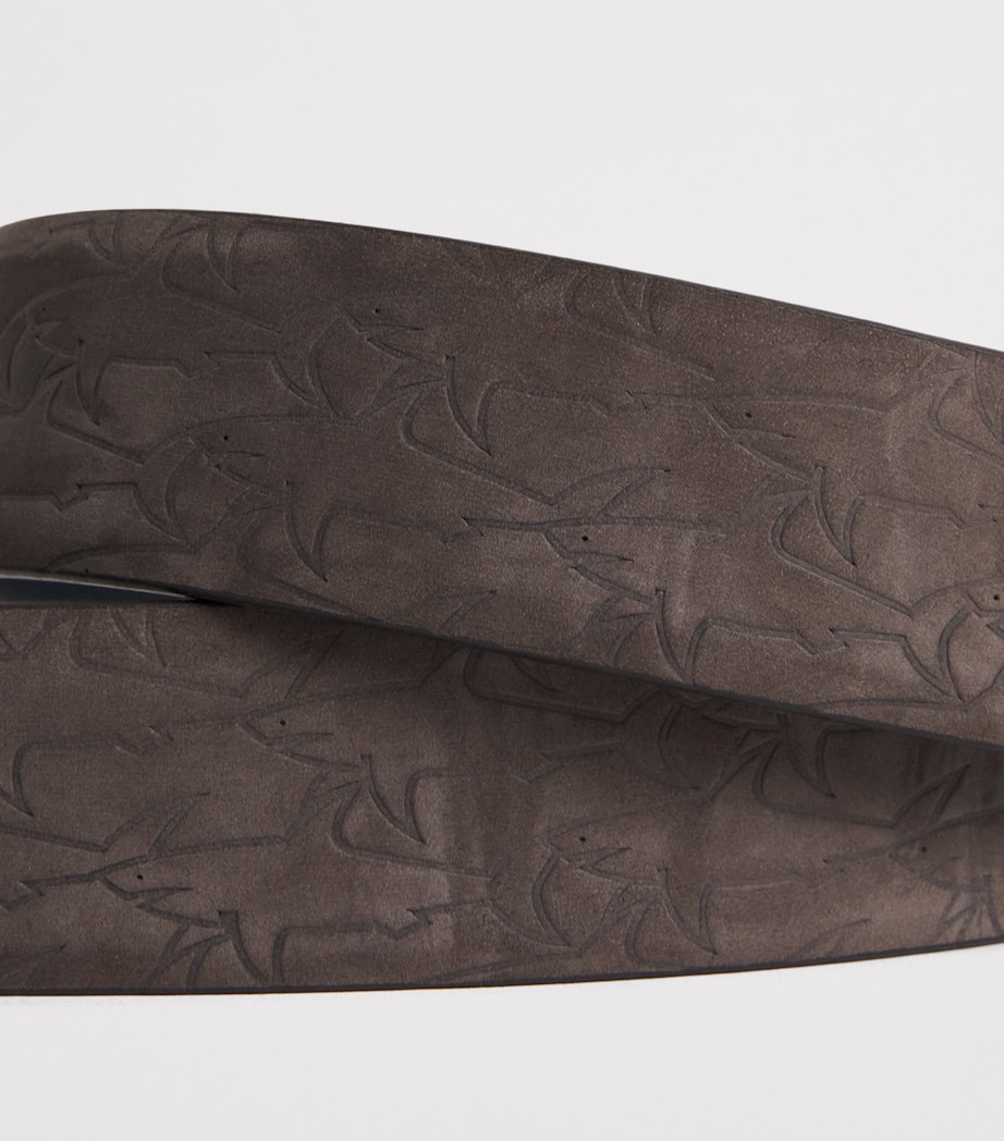 Leather Reversible Shark Belt R2AMILITARE/BLU Image 5