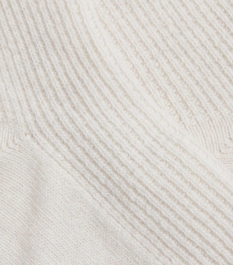 Wool-Blend Ribbed Socks BIANCO E BEIGE Image 2