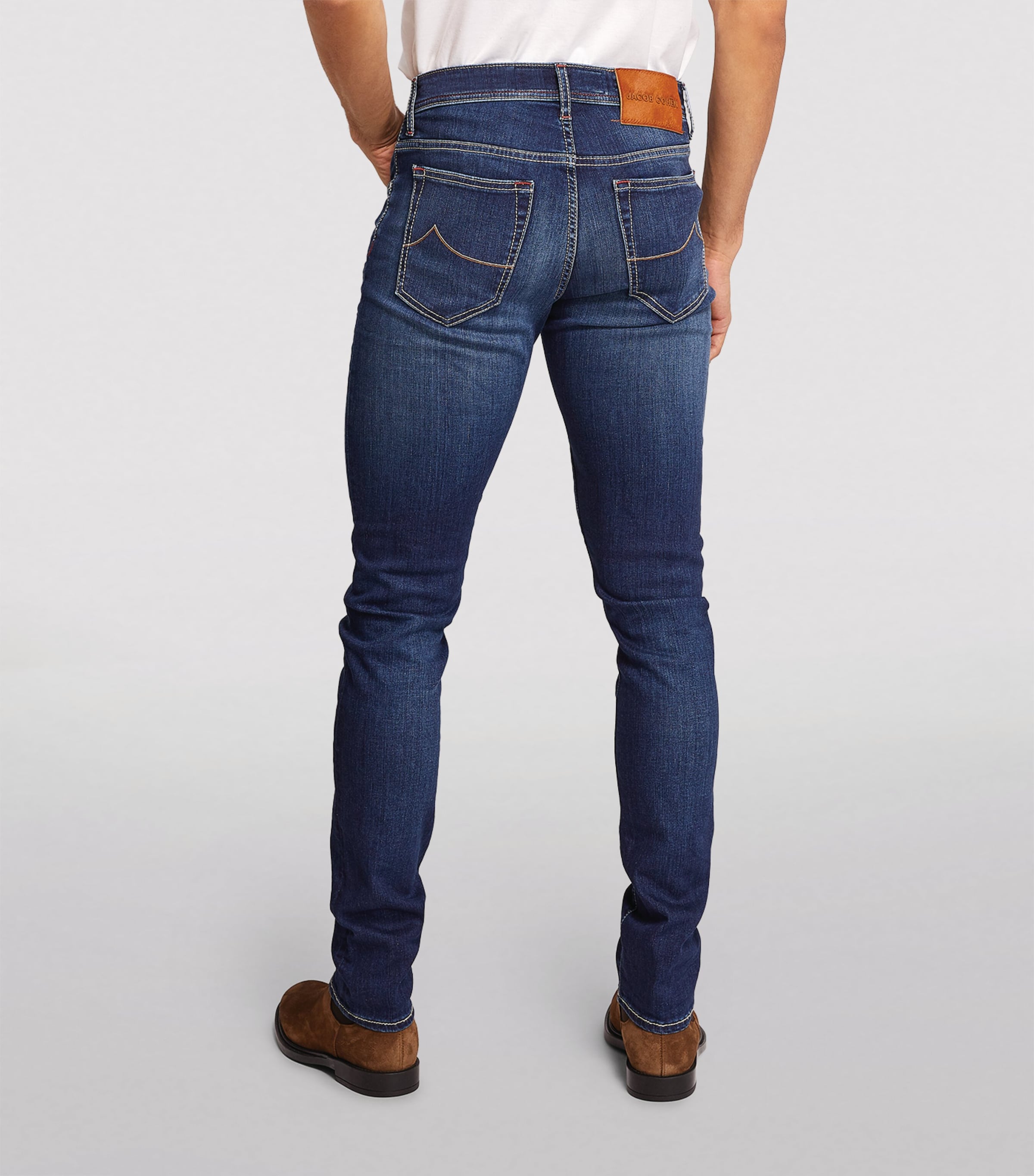 Jacob Cohën JACOB COHËN Navy High-Rise Slim Jeans | Harrods US