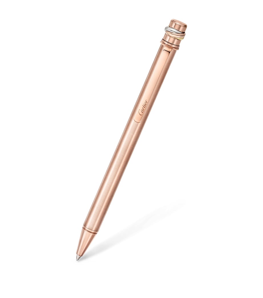 Cartier Trinity Ballpoint Pen Rose Gold Image 2