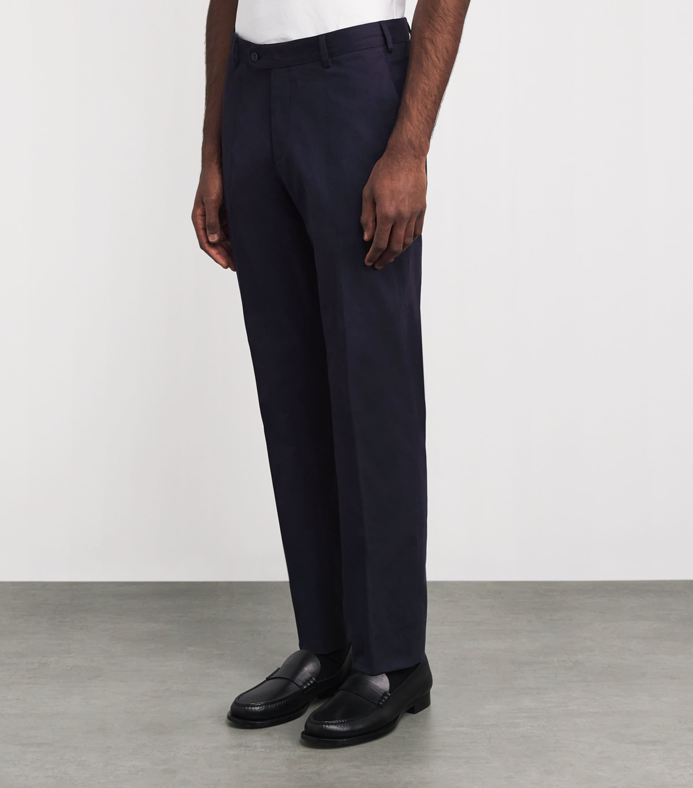 Cotton-Blend Pienza Straight Trousers 4000 Image 3