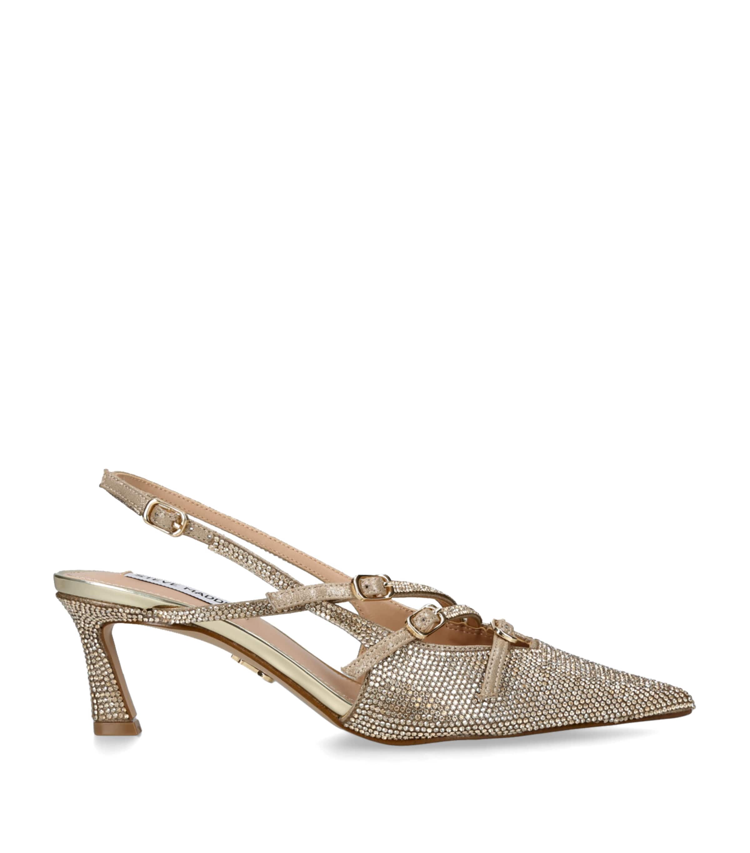 【Steve Madden】Liana 海外限定 Steve Madden Crystal-Embellished Liana Slingback Pumps 60