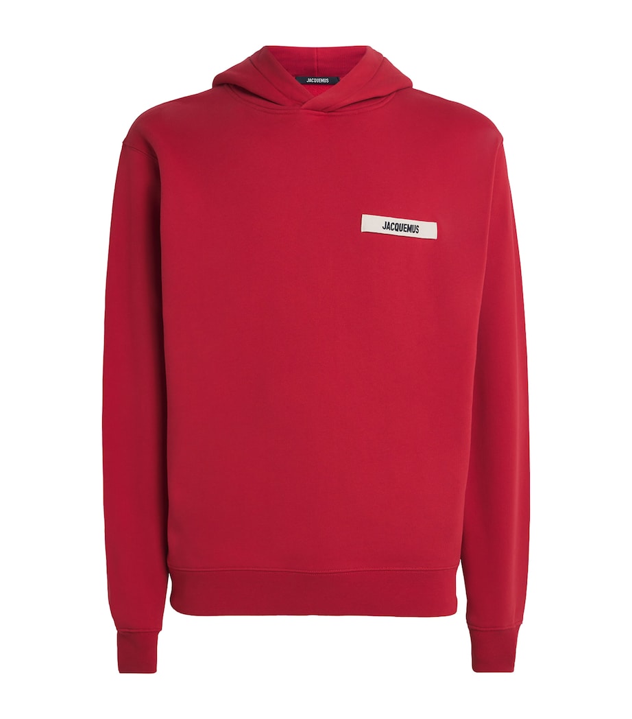 Cotton Logo Hoodie 480-DARK RED Image 1