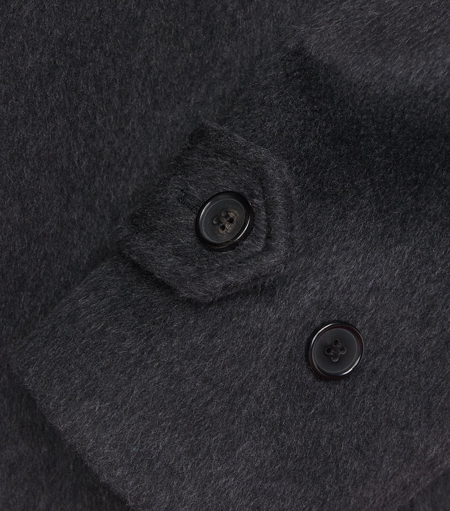 NN.07 Mens Wool-Blend Gibson Coat Dark Grey Image 7
