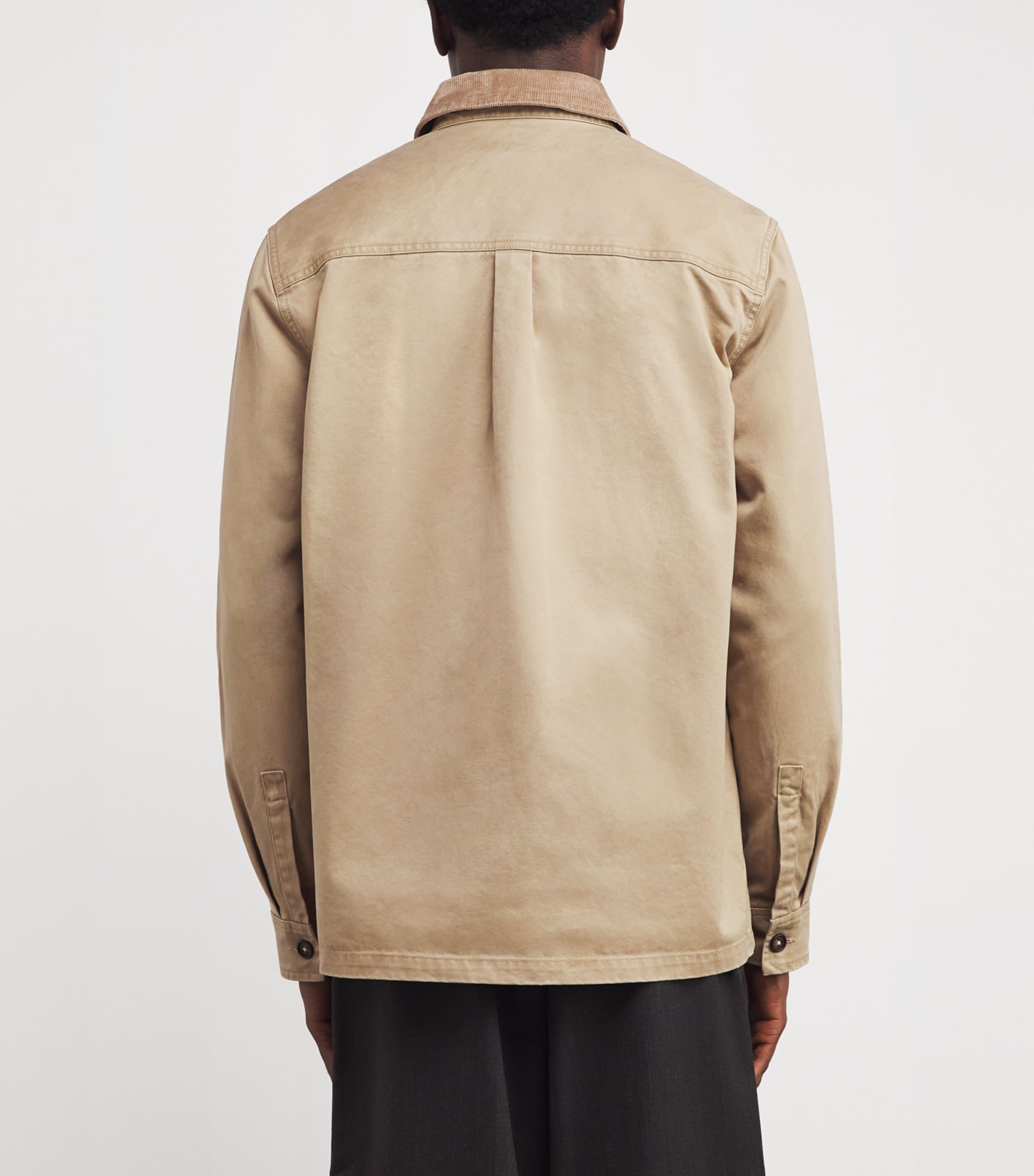 Cotton Twill Lenker Overshirt STONE Image 4