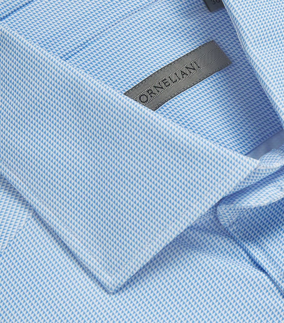 Patterned Formal Shirt 004 BLUE Image 5