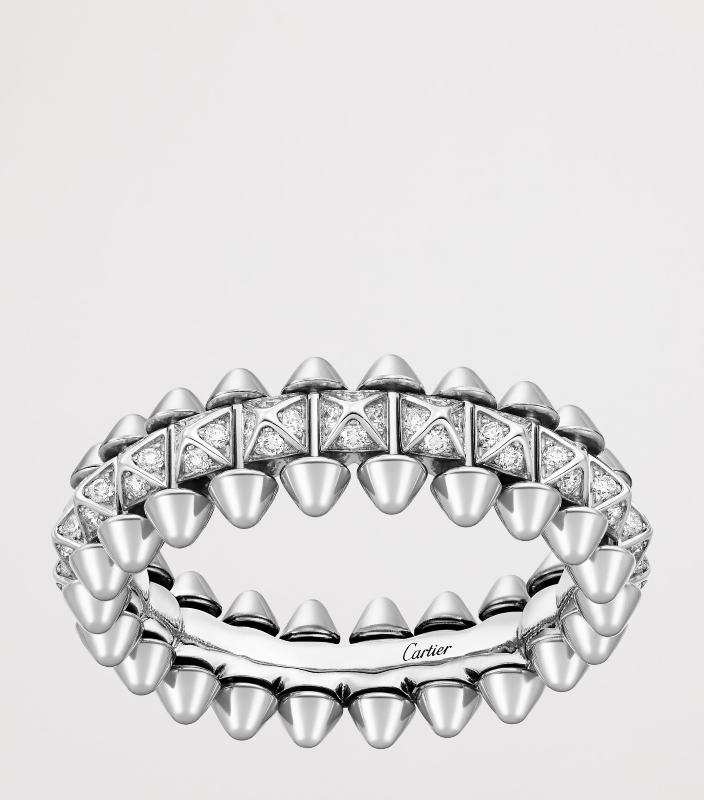 Cartier Small White Gold and Diamond Clash de Cartier Ring White Gold Image 2
