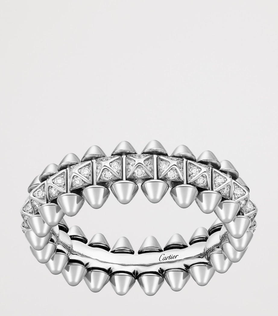 Cartier Small White Gold and Diamond Clash de Cartier Ring White Gold Image 2