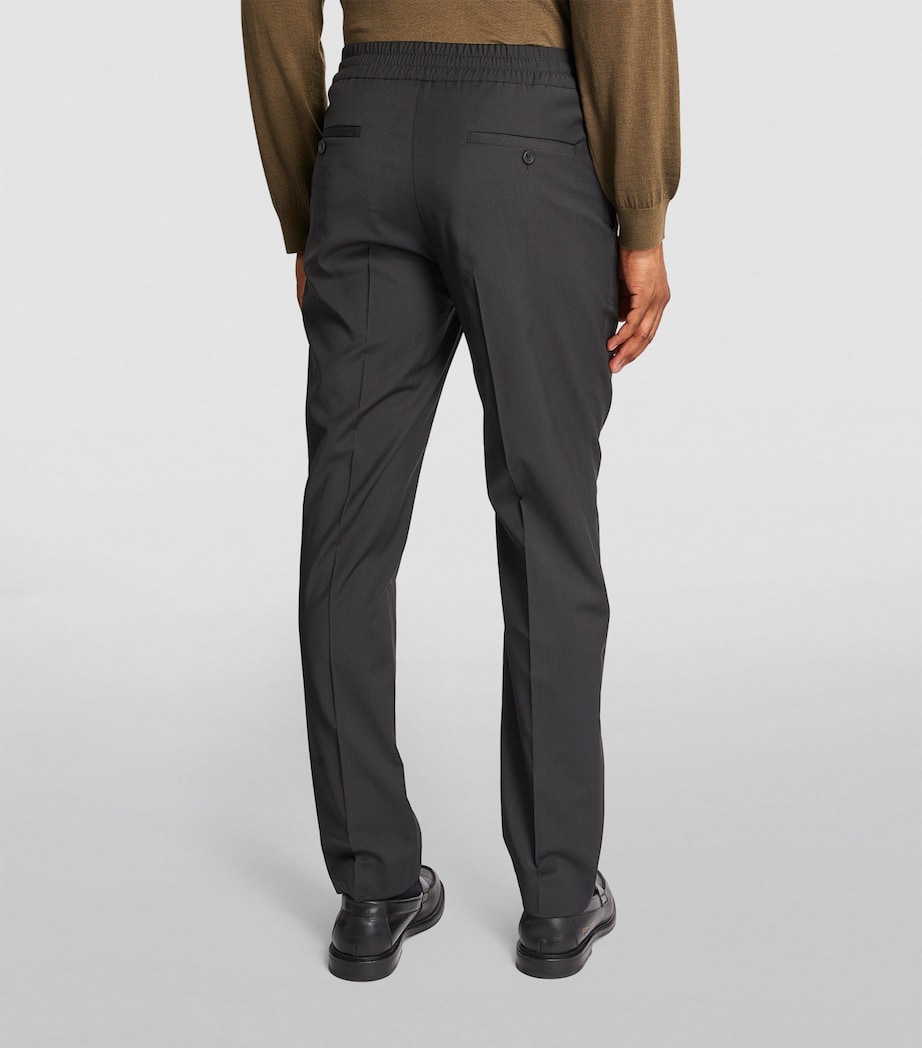 Wool-Blend Trousers BLACK Image 3