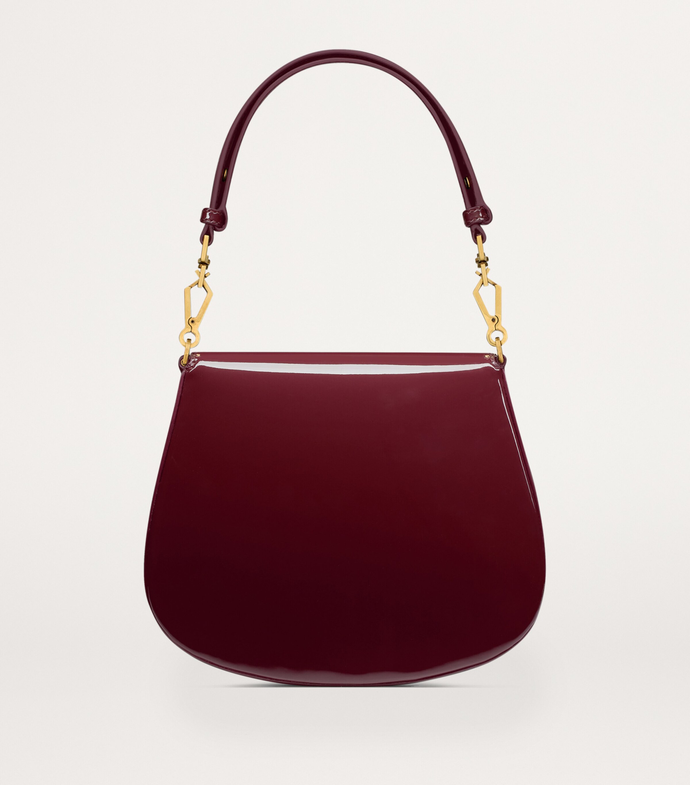 Saint Laurent Red Patent Leather Voltaire Top-Handle Bag | Harrods US