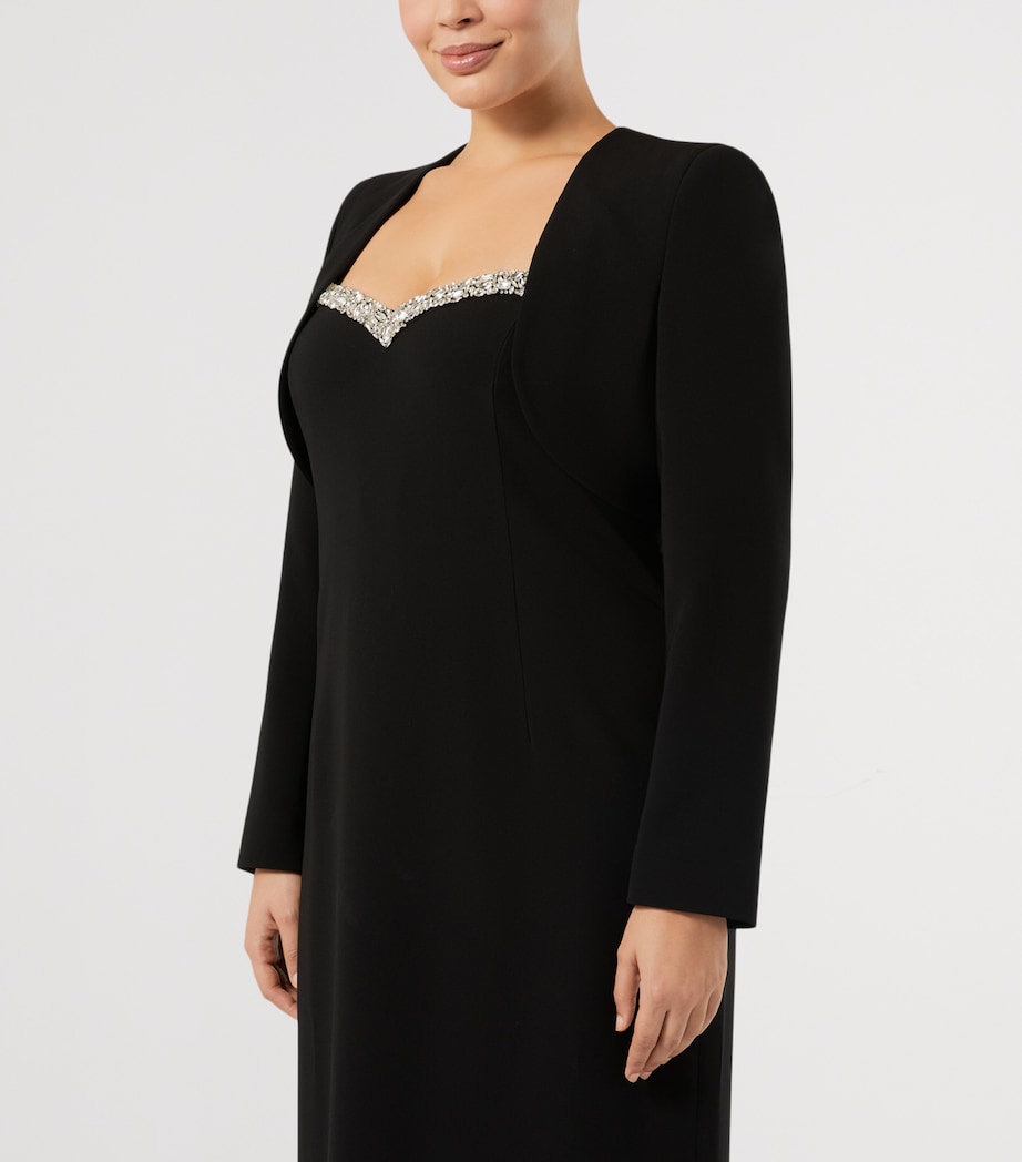 Marina Rinaldi Womens Cropped Bolero Jacket Black Image 3