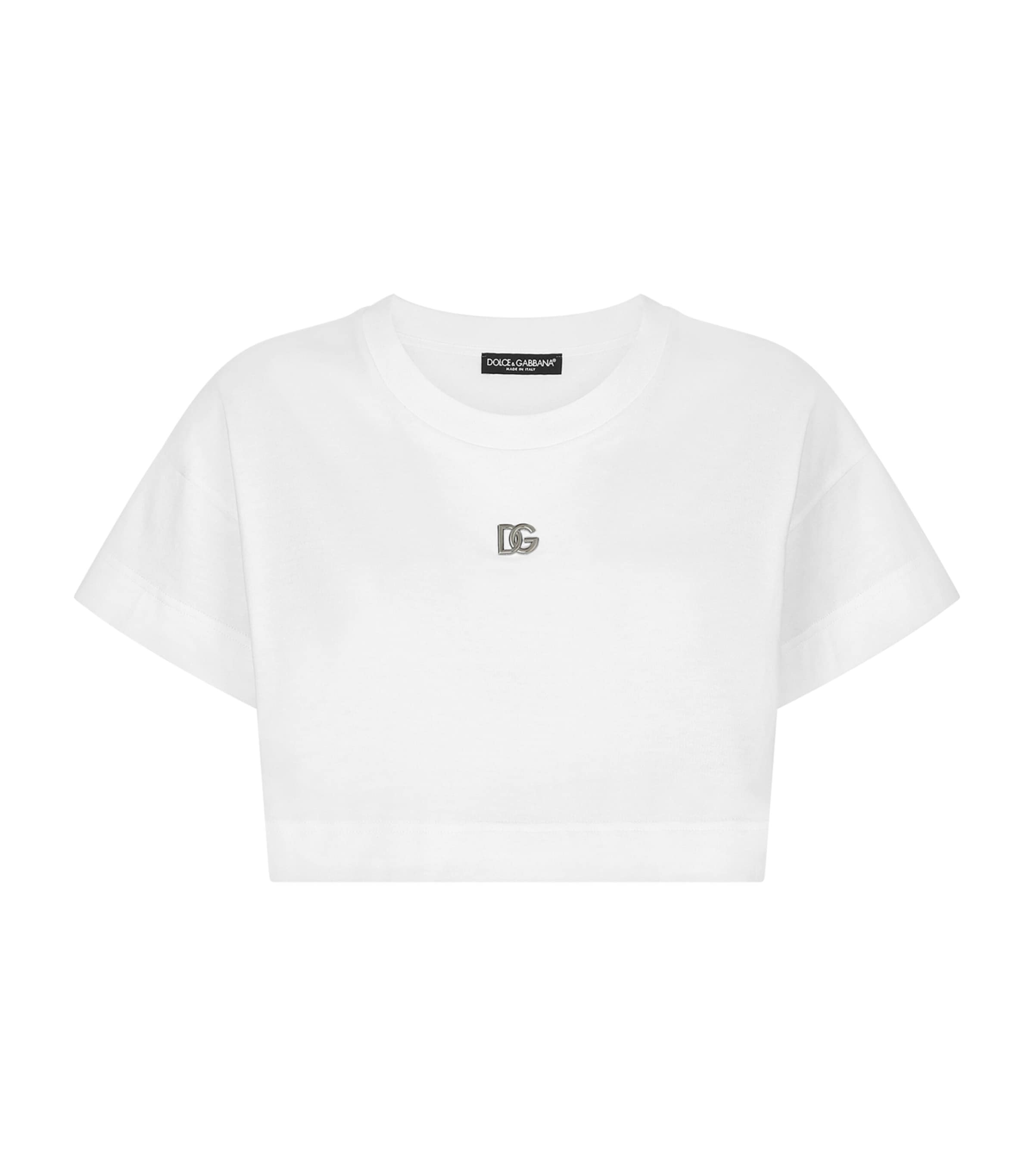 Dolce & Gabbana Dg Millennials Logo T-shirt In White