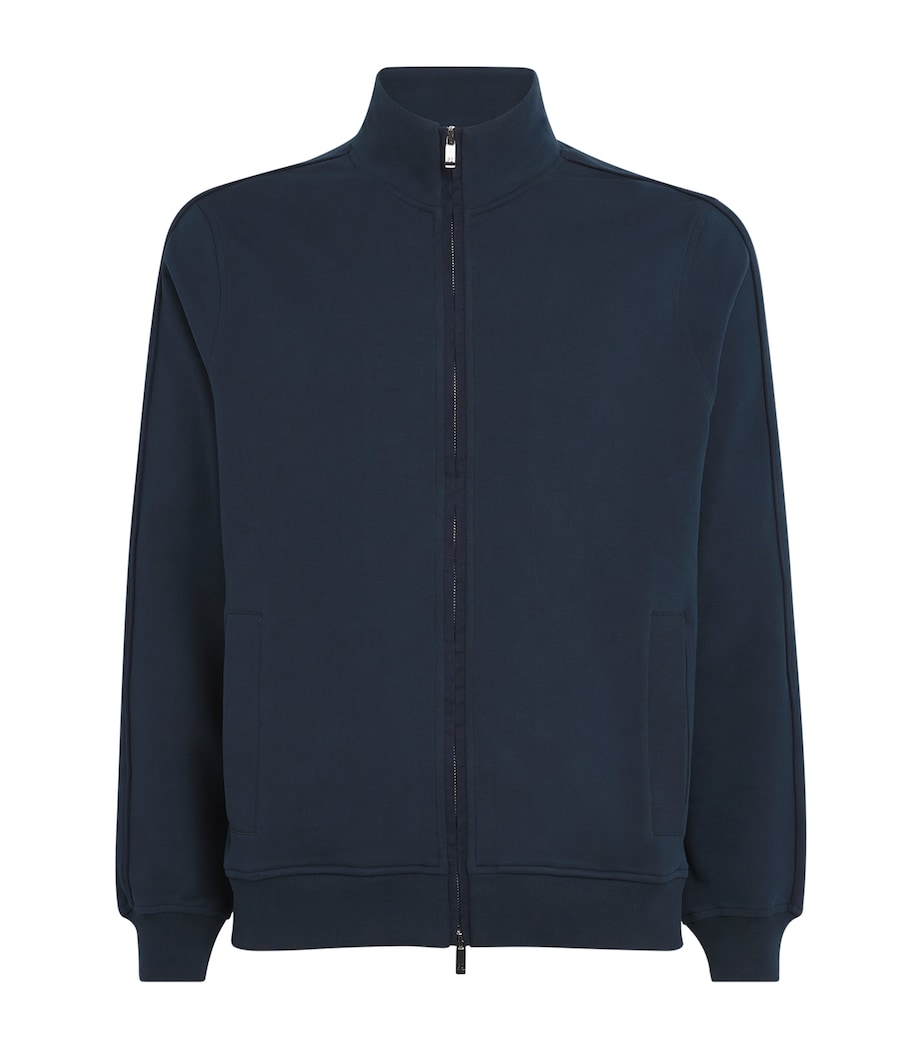 Cotton-Blend Zip-Up Sweatshirt 16 BLUE NAVY Image 1