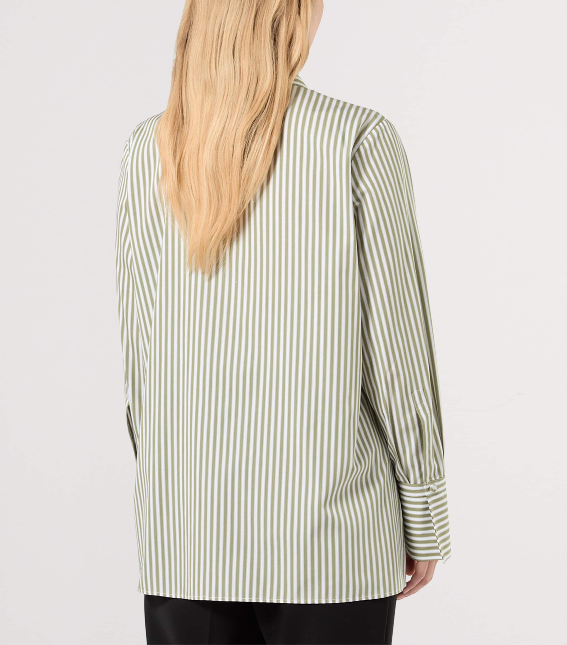 Marina Rinaldi Womens Cotton Shirt Kaki Image 4