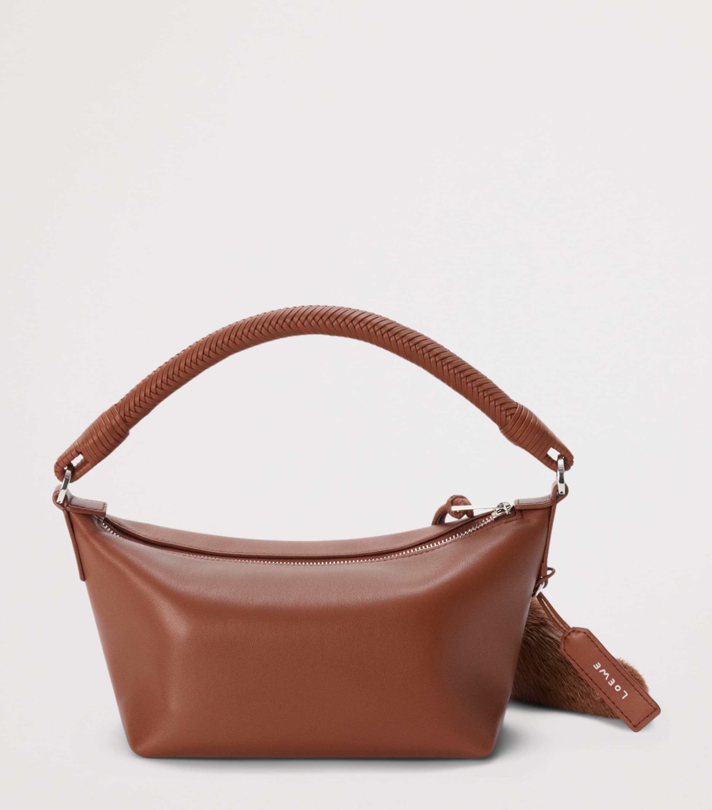 LOEWE Leather Cala 180 Top-Handle Bag Pecan Image 4