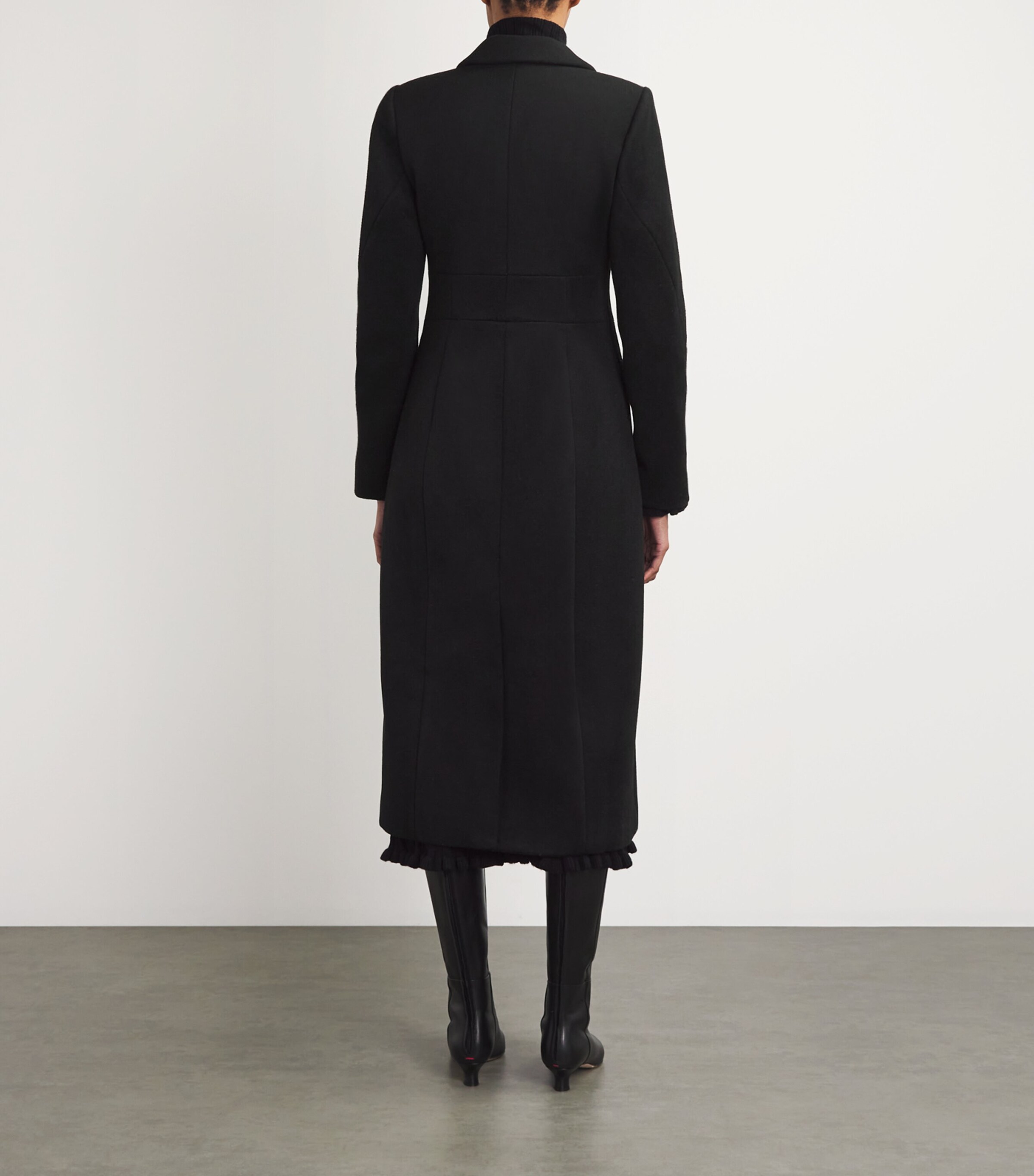 Wool-Blend Queens Coat BLACK Image 4