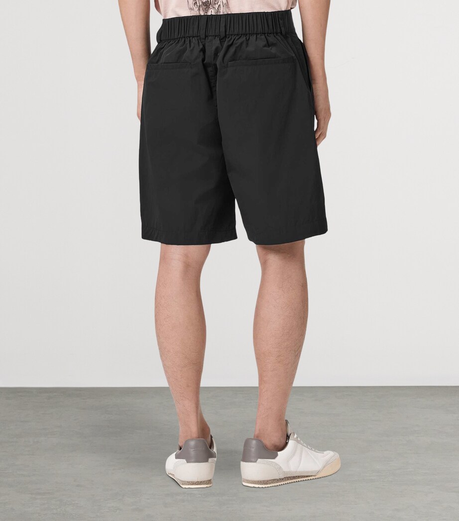 AllSaints Mens Logo Nexus Shorts Black Image 4