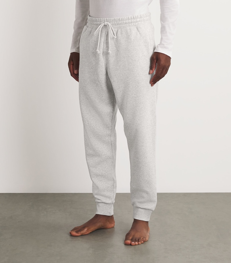 Fleece Lounge Tapered Sweatpants LIGHT HEATHER GREY Image 3