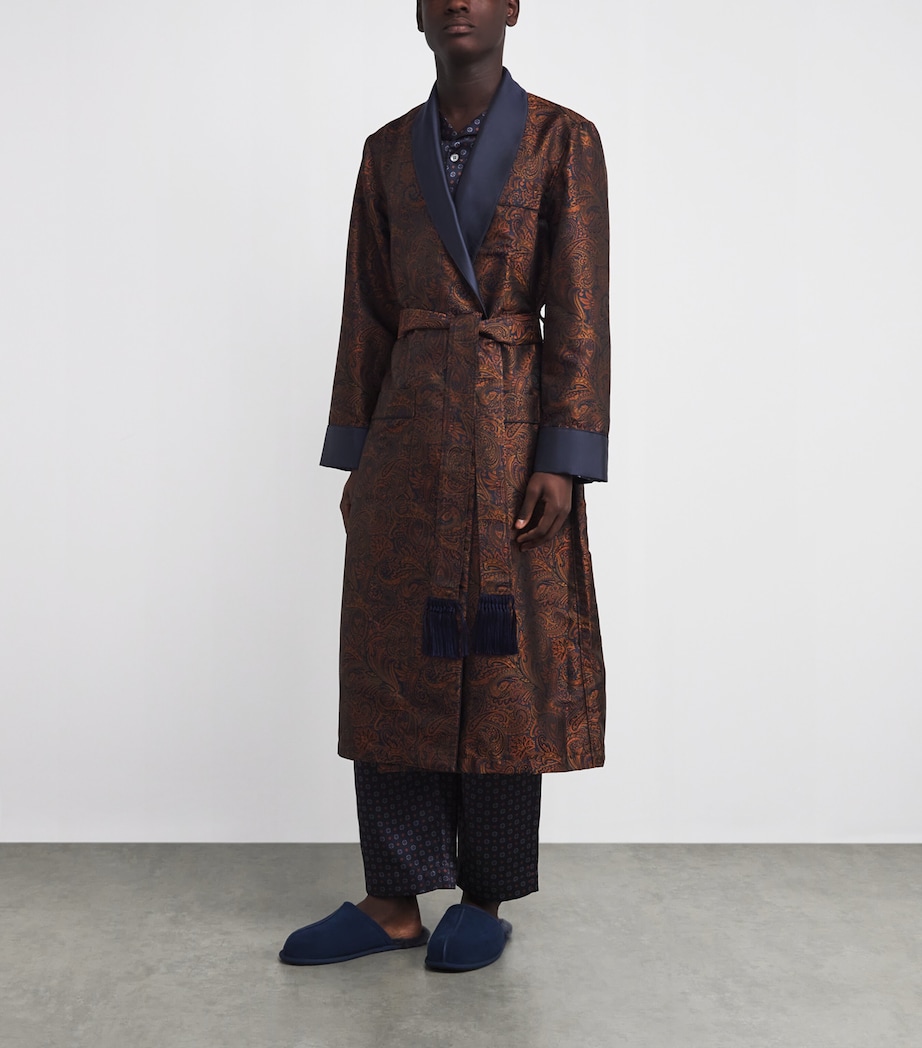 Silk Jacquard Veronia Robe 073NAV Image 2