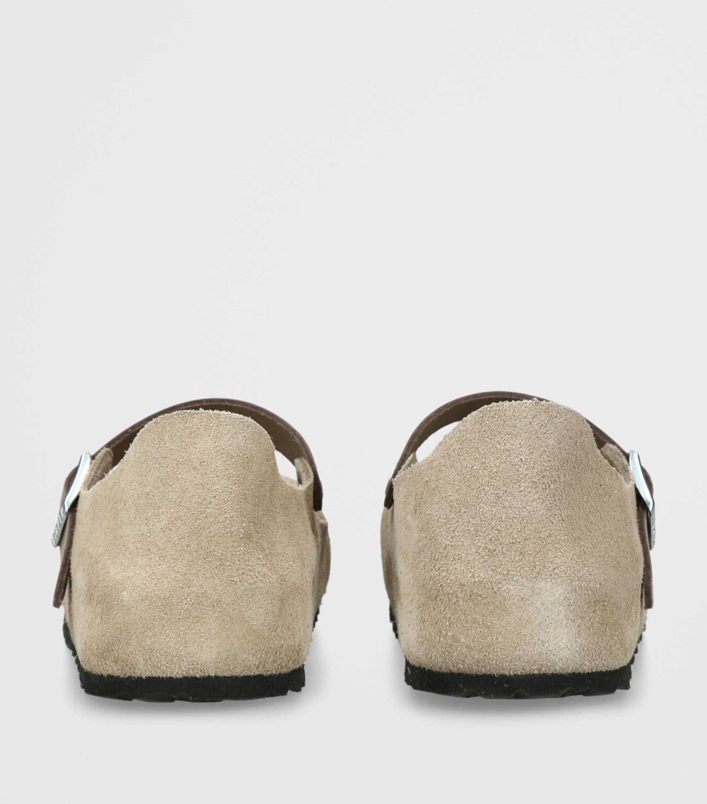 Birkenstock Suede Mantova Sandals Taupe Image 2