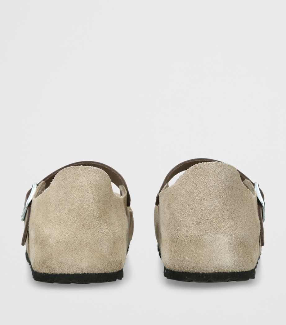 Birkenstock Suede Mantova Sandals Taupe Image 2