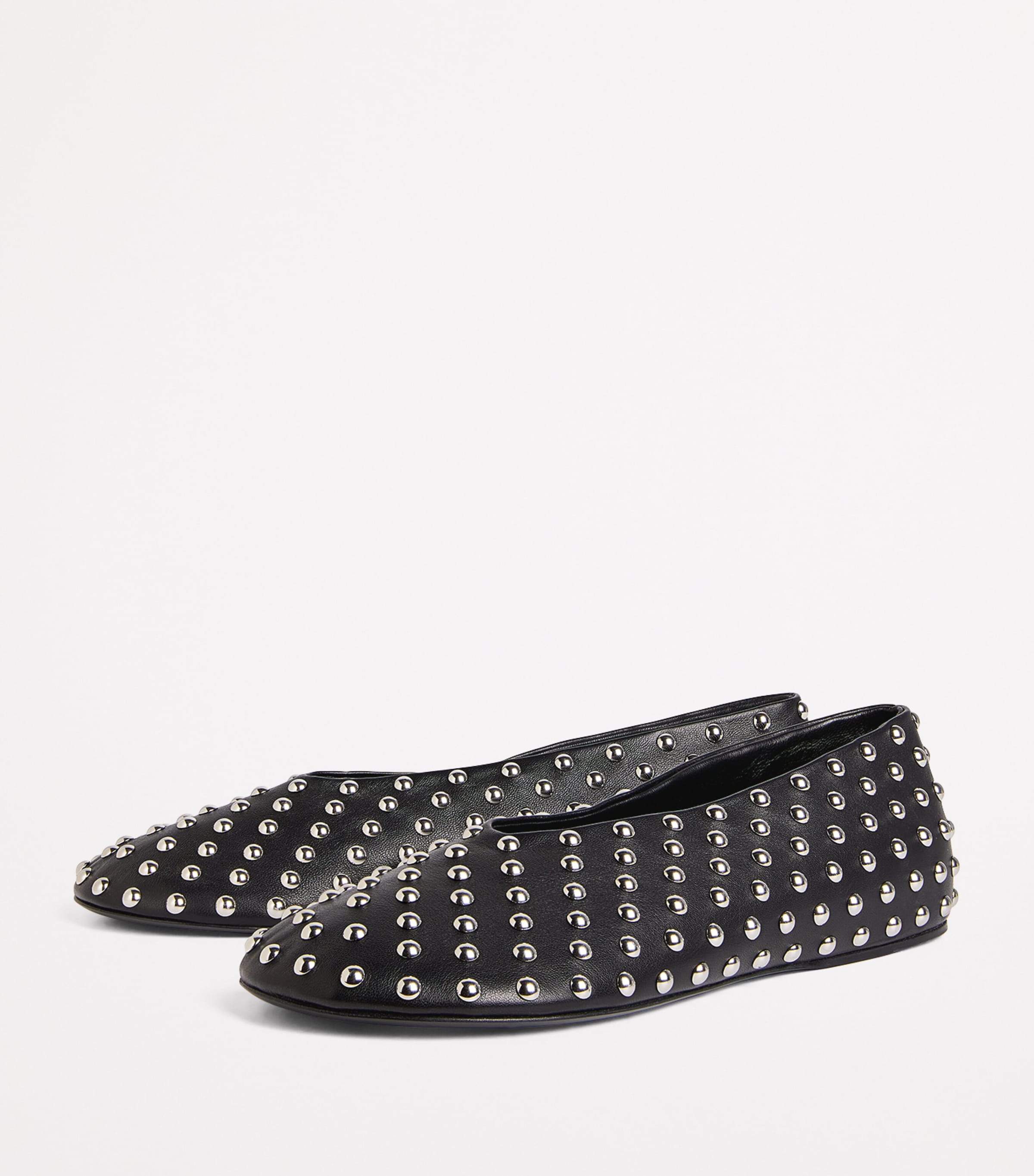 【送料関税込】Jil Sander Ballerina with All Over Studs Jil Sander Ballerina With All Over Studs in Black | Lyst