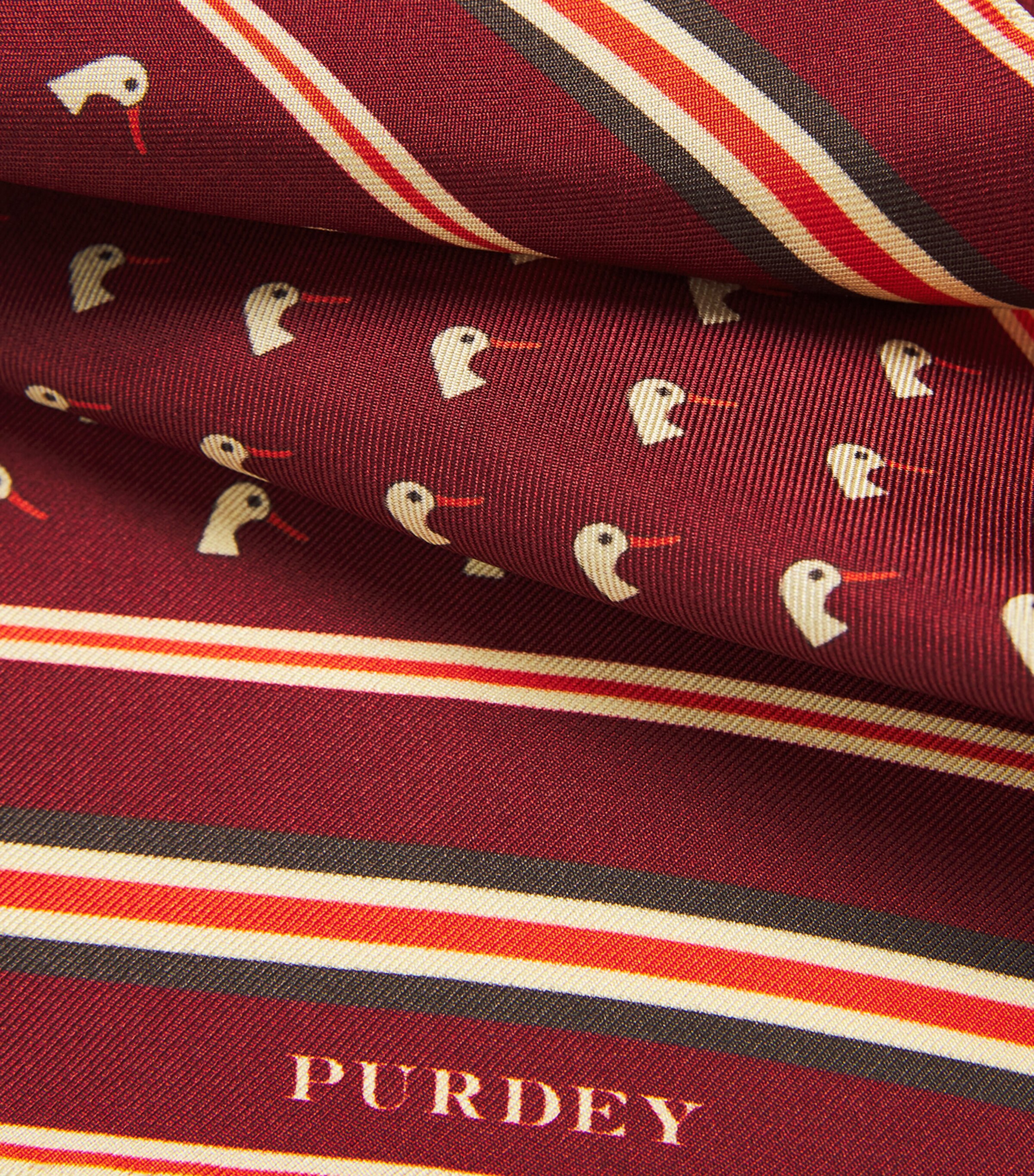 Purdey Silk Dapper Duck Pocket Square Drr Image 3