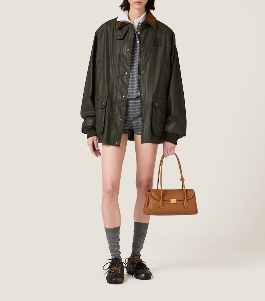 Coated Cotton Caban Jacket F0414 Image 2