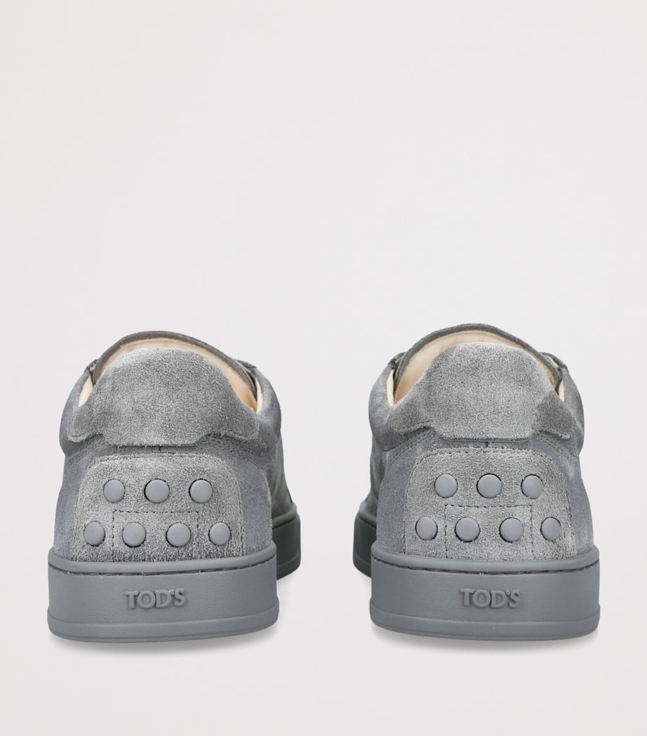 Tod's Suede Allacciata Cassetta Sneakers Grey Image 2