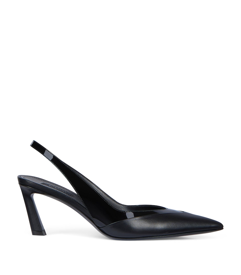 Calfskin Slingback Heels 65 BLACK Image 1